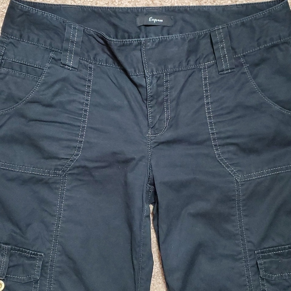 Express Women's Black Capris Pants Size 6 - Picture 6 of 12